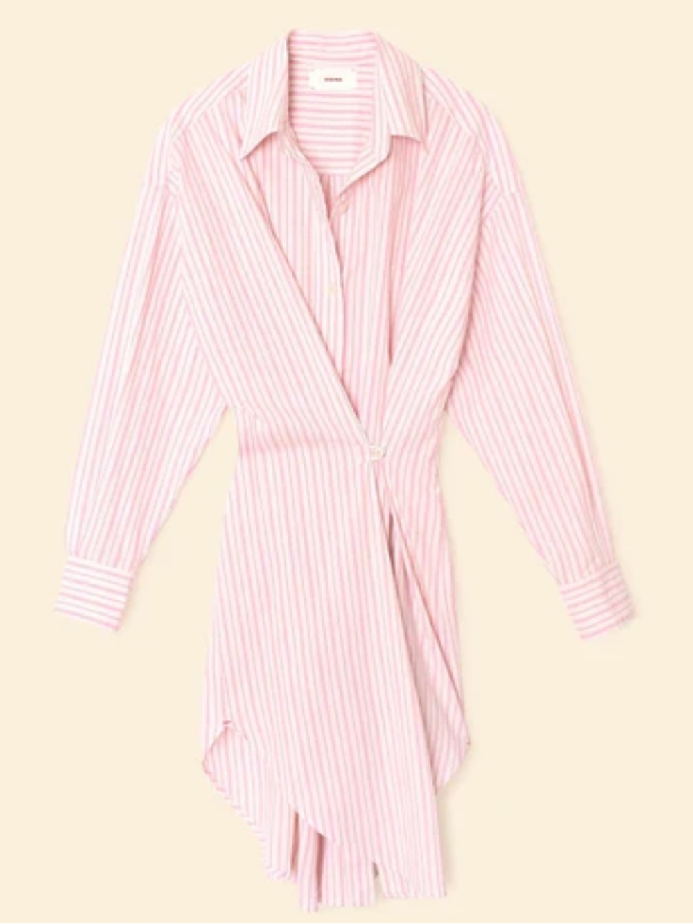 Women's Xirena Pink (Tulipe Capucine Dress ) Striped Shirt dress. Sz M.